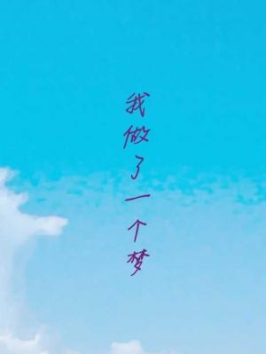 我做了一个梦